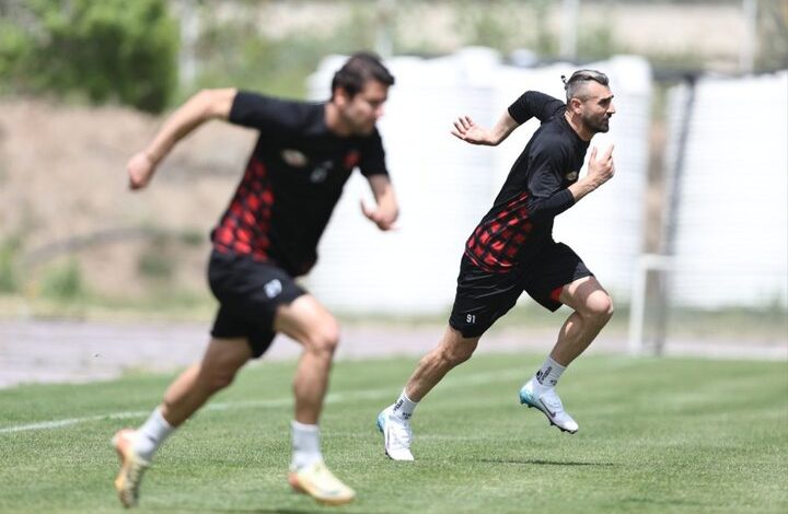 آخرین تمرین پرسپولیس قبل از بازی با نساجی برگزار شد